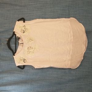 Ann Taylor NWOT pink sheer shirt